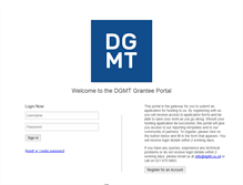 Tablet Screenshot of dgmt.fluxx.io